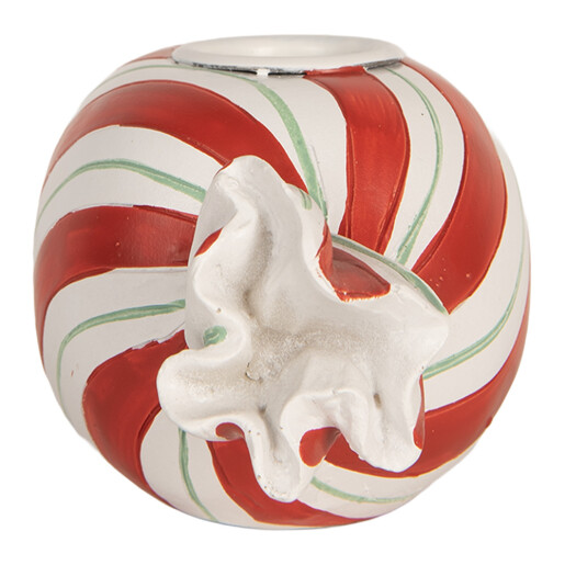 Suport lumanare Acadea Craciun polirasina multicolora 14x7x6 cm
