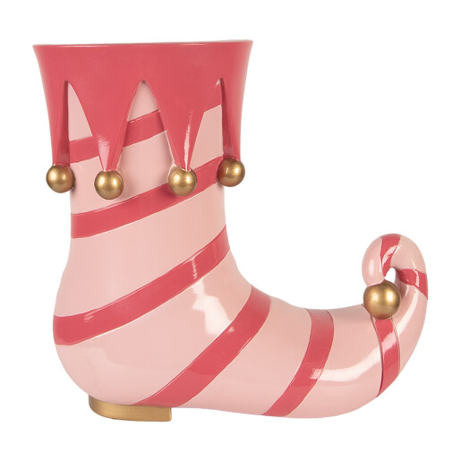 Cizma Elf polirasina roz aurie 35x17x32 cm