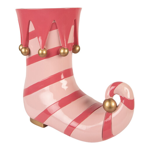 Cizma Elf polirasina roz aurie 35x17x32 cm