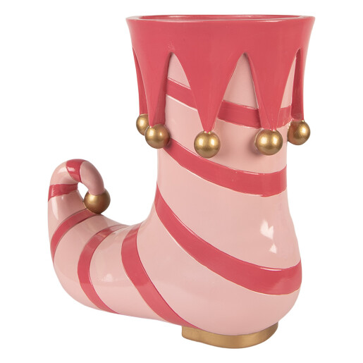 Cizma Elf polirasina roz aurie 35x17x32 cm