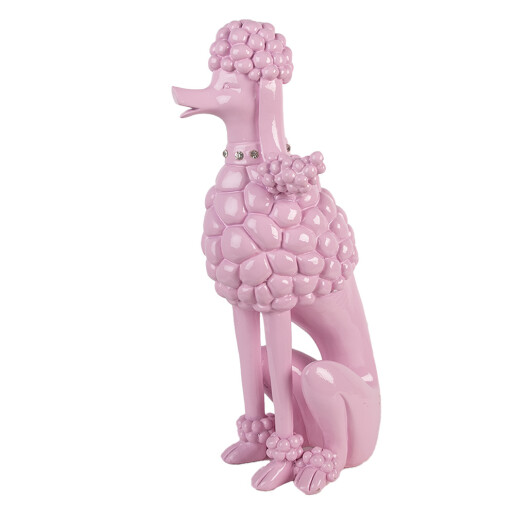 Figurina Catelus polirasina roz 13x17x33 cm Figurina Catelus polirasina roz 13x17x33 cm