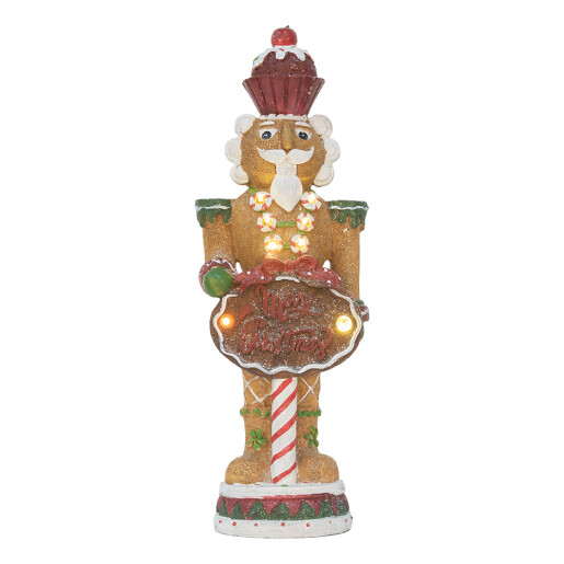 Figurina Spargatorul de Nuci polirasina multicolora cu led 12x10x35 cm Figurina Spargatorul de Nuci polirasina multicolora cu led 12x10x35 cm