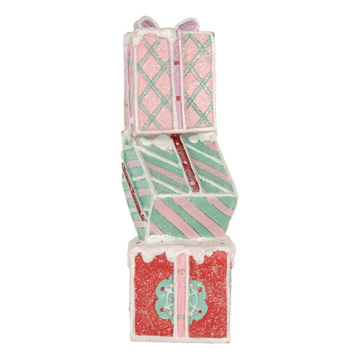Decoratiune Craciun Cadouri polirasina multicolora  14x16x36 cm Decoratiune Craciun Cadouri polirasina multicolora  14x16x36 cm