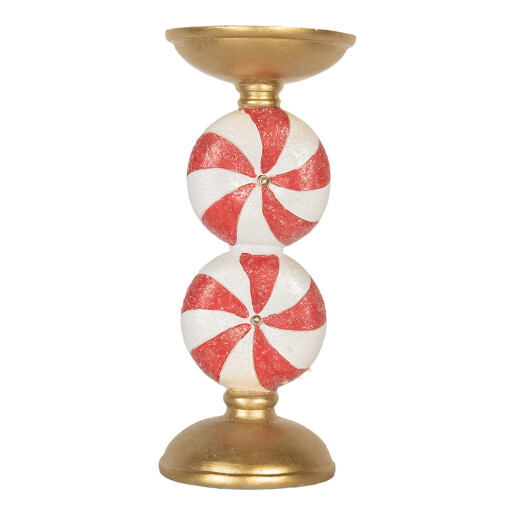 Sfesnic lumanare Craciun polirasina multicolora cu led Ø 10x23 cm Sfesnic lumanare Craciun polirasina multicolora cu led Ø 10x23 cm