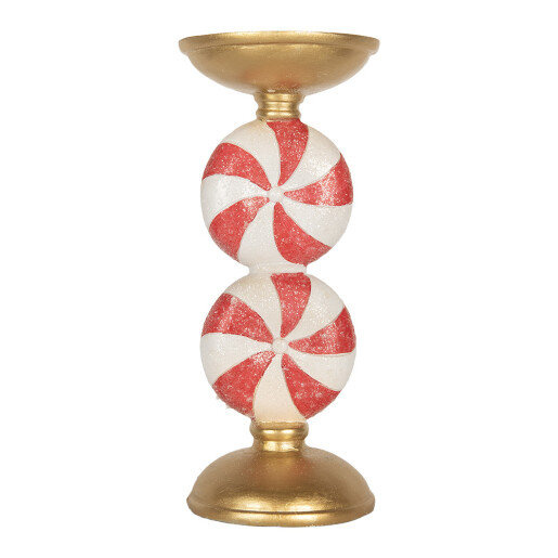 Sfesnic lumanare Craciun polirasina multicolora cu led Ø 10x23 cm Sfesnic lumanare Craciun polirasina multicolora cu led Ø 10x23 cm