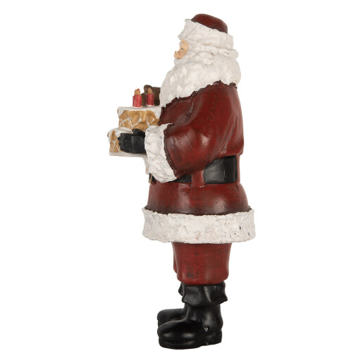 Figurina Mos Craciun polirasina multicolora 10x10x21 cm Figurina Mos Craciun polirasina multicolora 10x10x21 cm