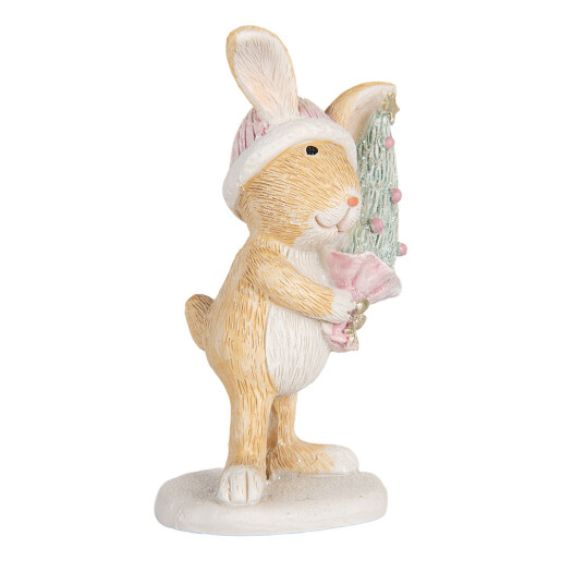 Figurina Craciun polirasina multicolora 5x5x10 cm Figurina Craciun polirasina multicolora 5x5x10 cm