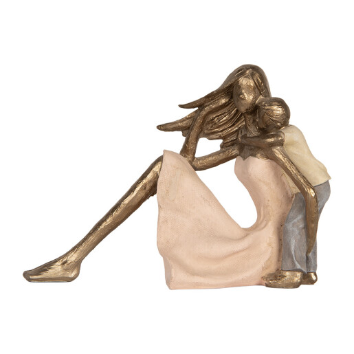 Figurina Femeie si Copilas polirasina multicolora 23x9x16 cm