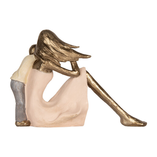 Figurina Femeie si Copilas polirasina multicolora 23x9x16 cm