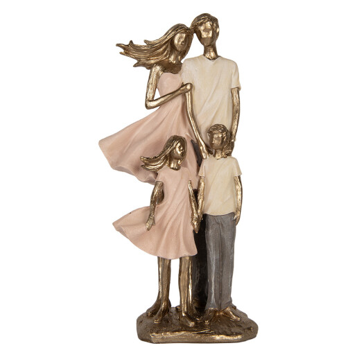 Figurina Familie polirasina multicolora 17x11x35 cm