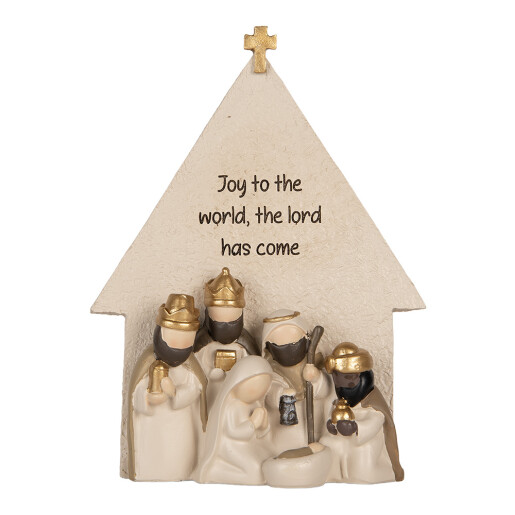 Decoratiune Nasterea Domnului polirasina multicolora 16x6x21 cm Decoratiune Nasterea Domnului polirasina multicolora 16x6x21 cm