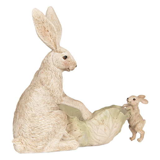 Figurina Iepurasi Paste polirasina 29x14x26 cm Figurina Iepurasi Paste polirasina 29x14x26 cm