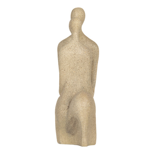 Figurina Cuplu polirasina bej 16x8x25 cm