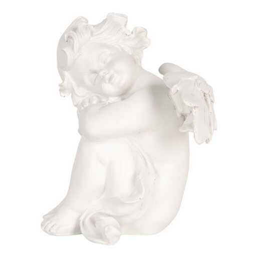 Set 4 Ingeri polirasina alba (4) 16x14x19 cm