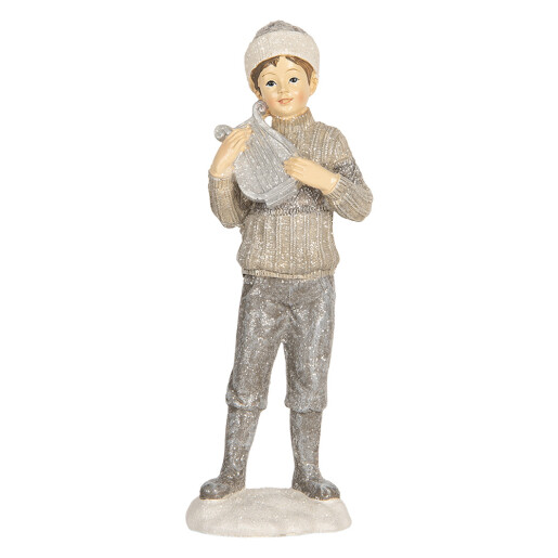 Set 2 figurine Copilasi Craciun polirasina multicolora (2) 8x7x22 cm Set 2 figurine Copilasi Craciun polirasina multicolora (2) 8x7x22 cm