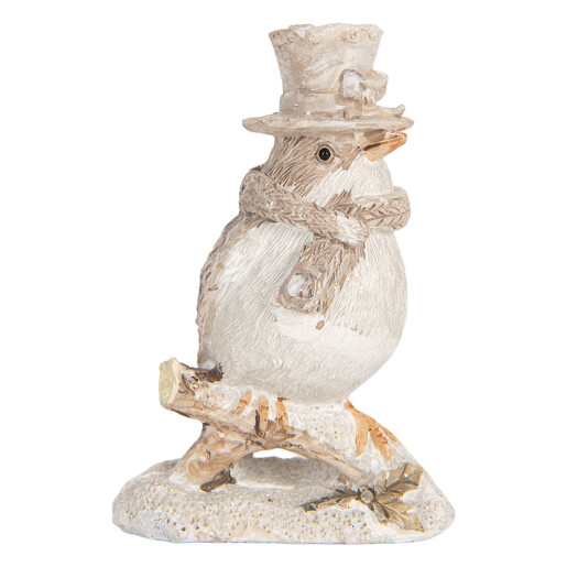 Figurina Pasare polirasina bej 5x3x8 cm Figurina Pasare polirasina bej 5x3x8 cm