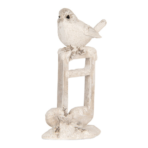 Figurina Pasare polirasina bej 8x4x13 cm Figurina Pasare polirasina bej 8x4x13 cm