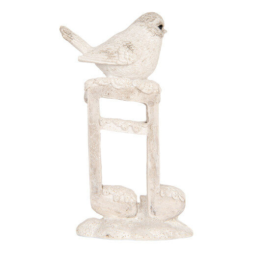 Figurina Pasare polirasina bej 8x4x13 cm Figurina Pasare polirasina bej 8x4x13 cm