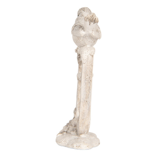 Figurina Pasare polirasina bej 8x4x13 cm Figurina Pasare polirasina bej 8x4x13 cm