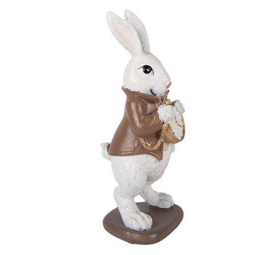 Figurina Iepuras Paste polirasina multicolora 7x7x16 cm