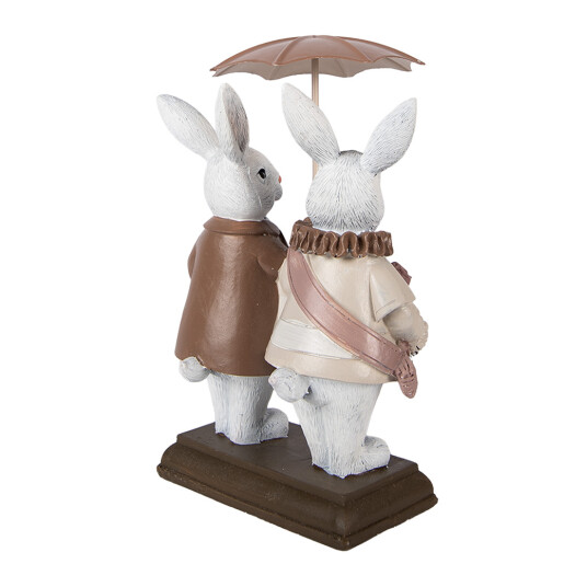 Figurina Iepurasi Paste polirasina multicolora 13x6x16 cm