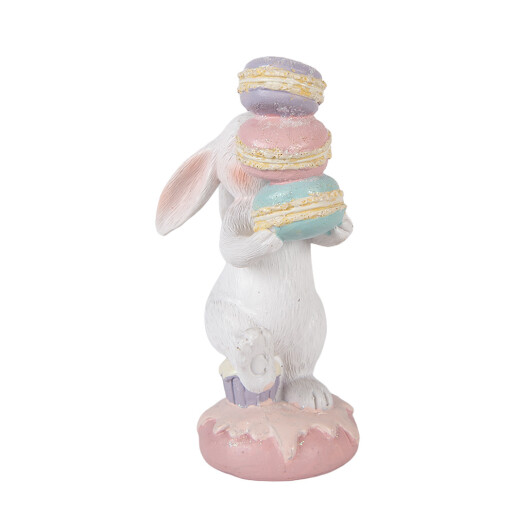 Figurina Iepurasi Paste polirasina multicolora 8x6x14 cm