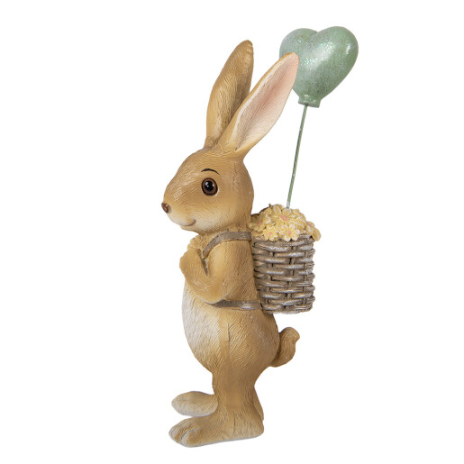 Figurina Iepuras Paste polirasina multicolora 7x5x17 cm