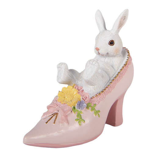 Figurina Iepuras Paste polirasina multicolora 13x5x12 cm