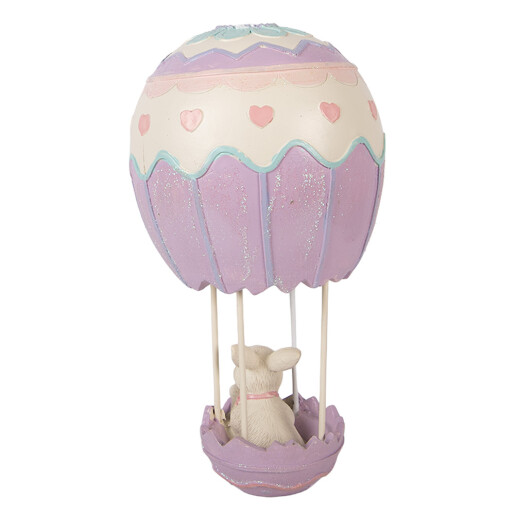 Figurina Iepuras Paste polirasina multicolora Ø 12x20 cm