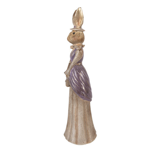 Figurina Iepuras polirasina multicolora 15x13x48 cm