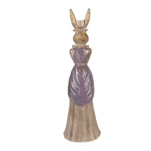 Figurina Iepuras polirasina multicolora 15x13x48 cm