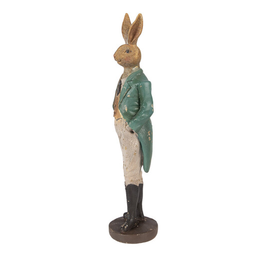 Figurina Iepuras polirasina multicolora 9x9x36 cm