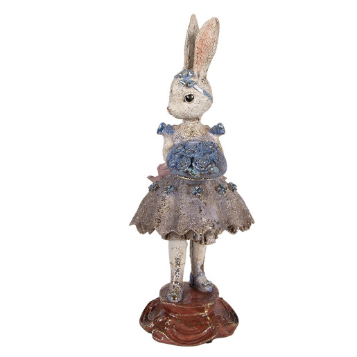 Figurina Iepuras Paste polirasina multicolora 15x14x35 cm