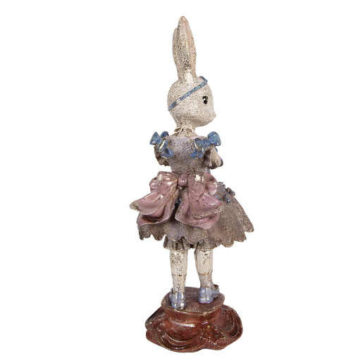 Figurina Iepuras Paste polirasina multicolora 15x14x35 cm