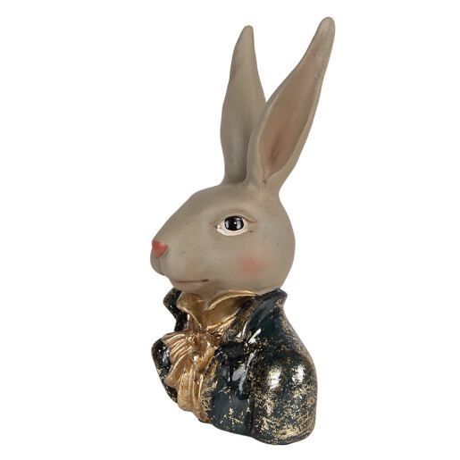 Figurina Iepuras Paste polirasina multicolora 13x10x23 cm