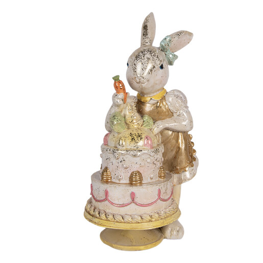 Figurina Iepuras Paste polirasina multicolora 20x15x36 cm