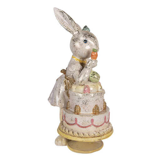 Figurina Iepuras Paste polirasina multicolora 20x15x36 cm