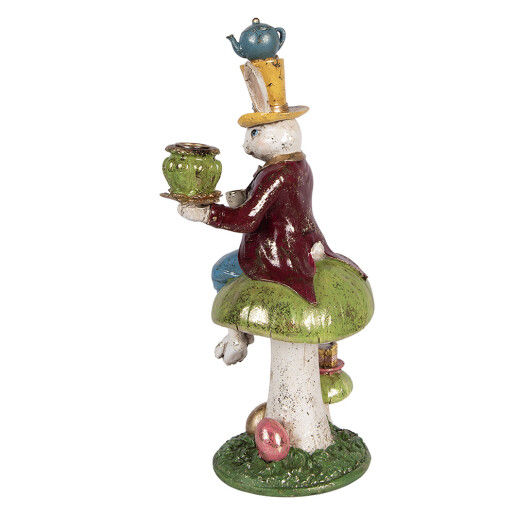 Figurina Iepuras Paste polirasina multicolora 20x16x41 cm