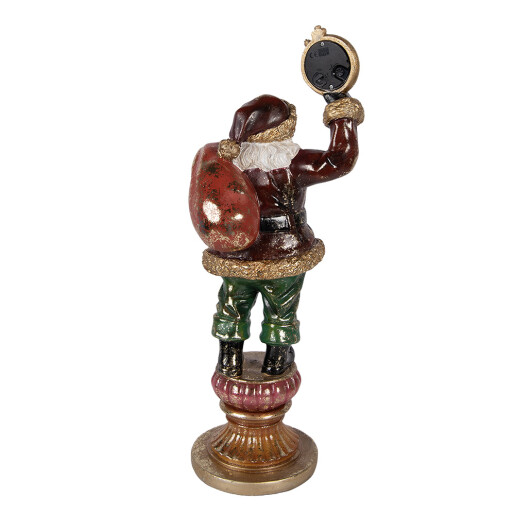 Figurina Mos Craciun polirasina multicolora 15x13x39 cm