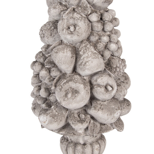 Decoratiune Fructe polirasina gri 19x18x44 cm