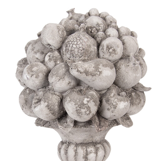 Decoratiune Fructe polirasina gri 21x20x32 cm