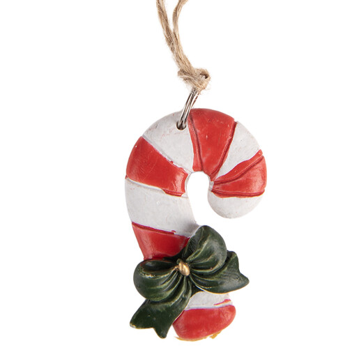 Ornament brad Craciun Acadea polirasina multicolora 3x1x5 cm