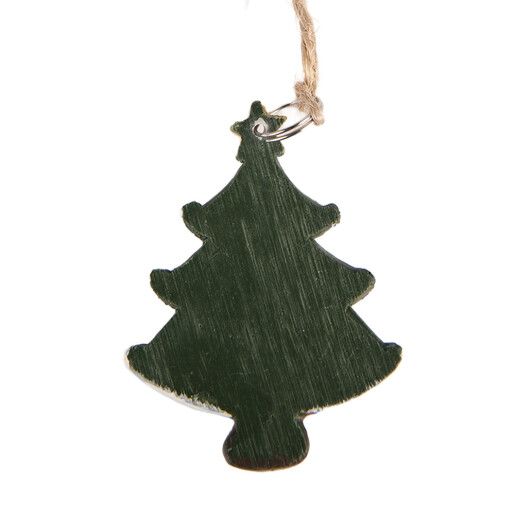 Ornament brad Craciun polirasina multicolora 3x1x5 cm