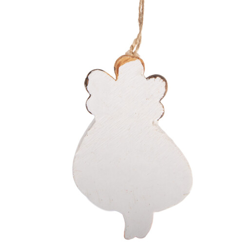 Ornament brad Craciun Ingeras polirasina multicolora 4x1x7 cm