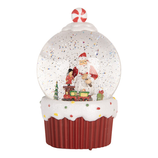Decoratiune Craciun muzicala polirasina cu led  Ø 12x20 cm