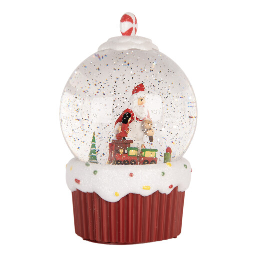 Decoratiune Craciun muzicala polirasina cu led  Ø 12x20 cm
