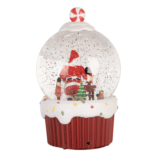 Decoratiune Craciun muzicala polirasina cu led  Ø 12x20 cm