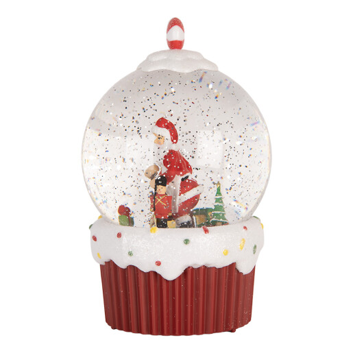 Decoratiune Craciun muzicala polirasina cu led  Ø 12x20 cm