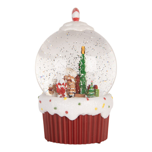 Decoratiune Craciun muzicala polirasina cu led II Ø 12x20 cm