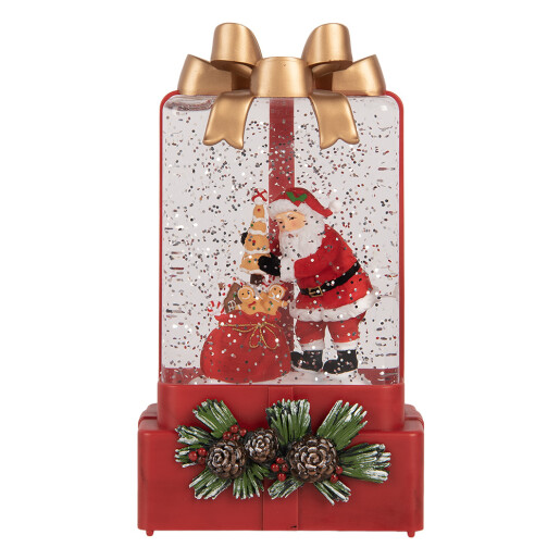 Decoratiune Craciun muzicala polirasina cu led 10x6x18 cm